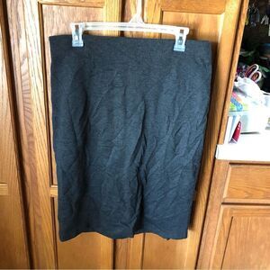 Philosophy Republic Clothing Pencil Skirt Heather Charcoal Gray - 12